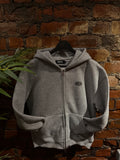 Backstage Zip Up Hoodie - Flower Grey