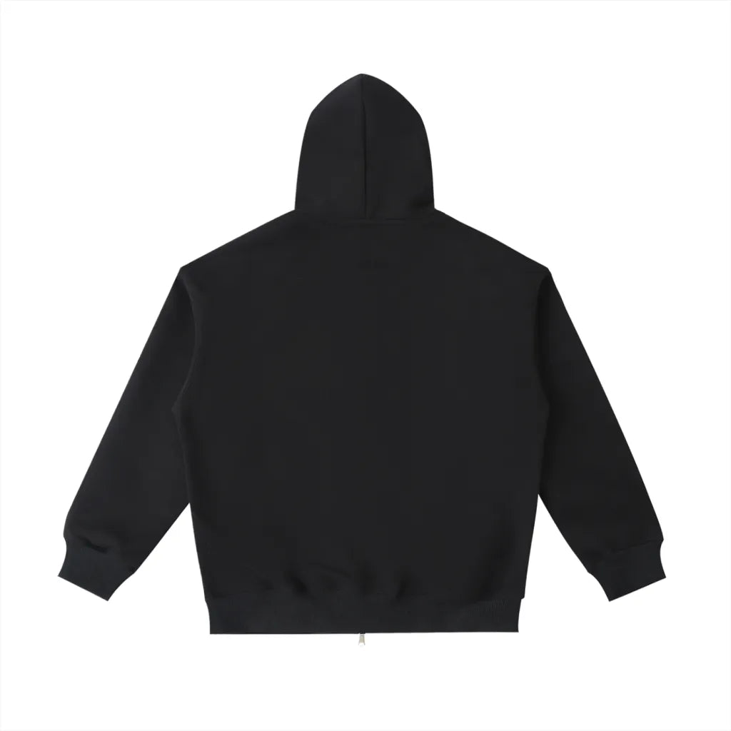 Backstage Zip Up Hoodie - Solid Black