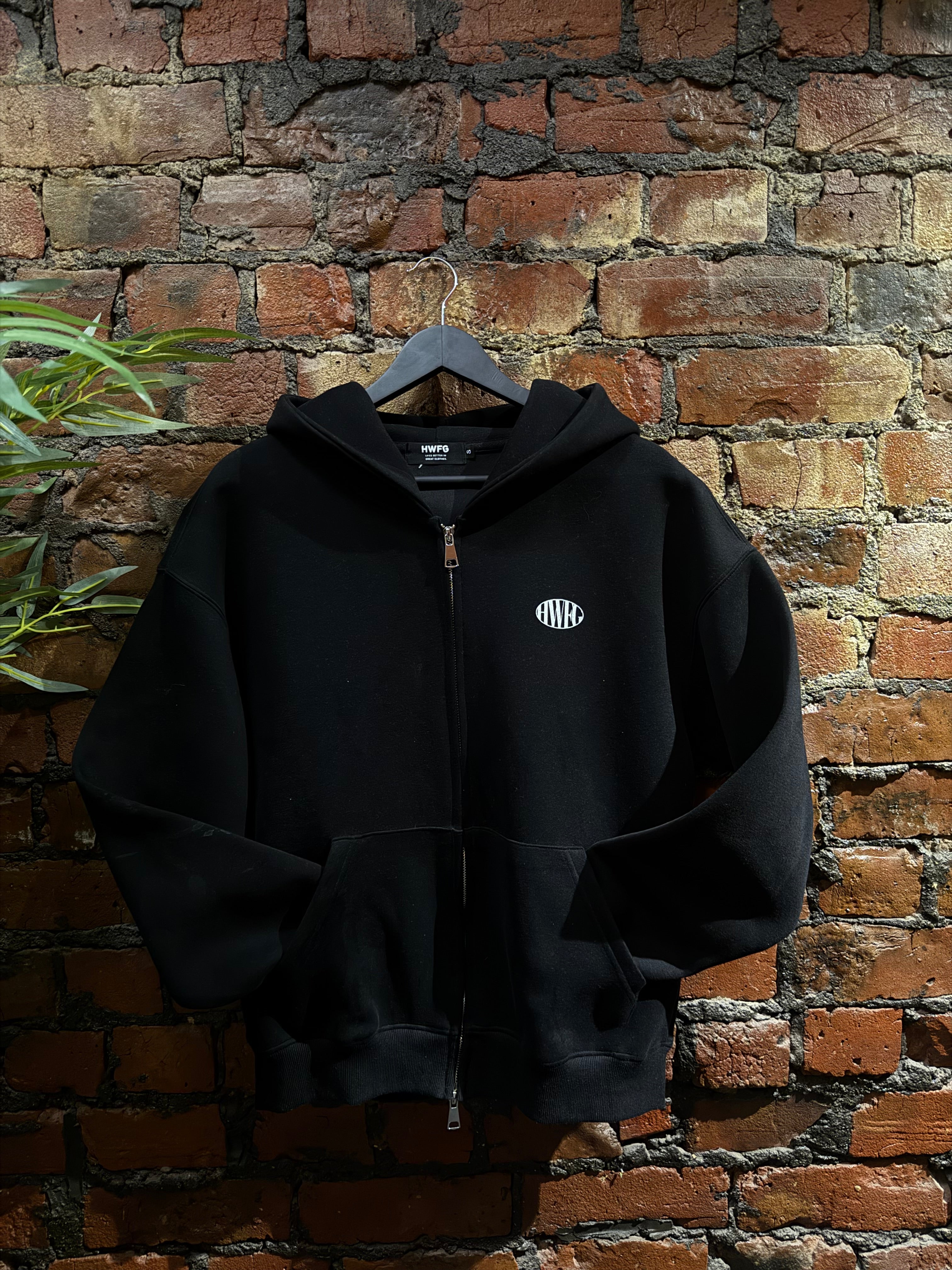 Backstage Zip Up Hoodie - Solid Black