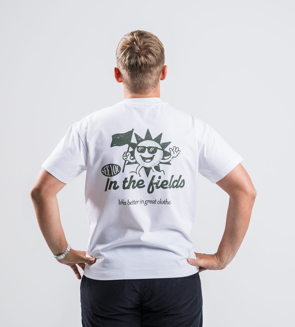 In The Fields T Shirt - Solid White