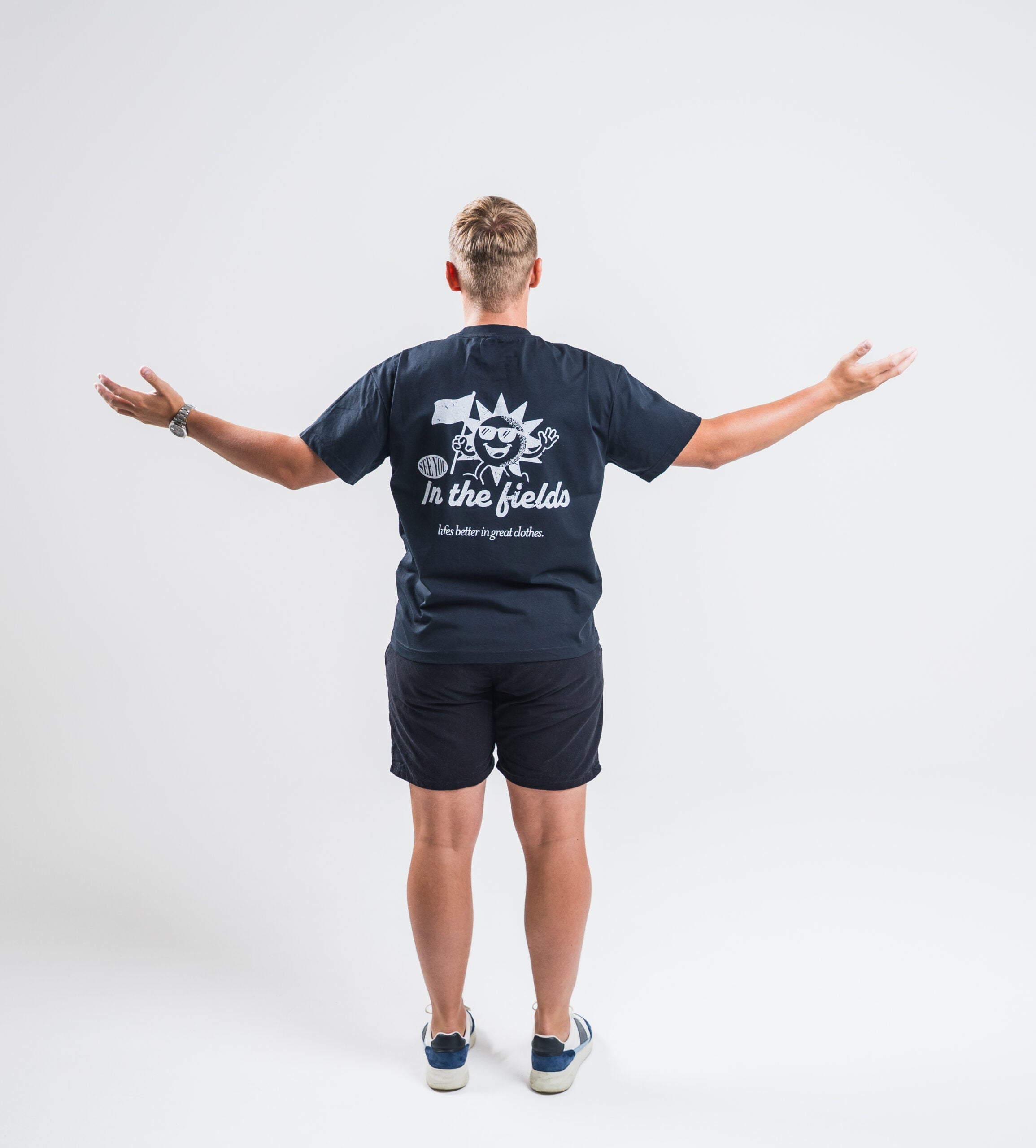 In The Fields T Shirt - Solid Black