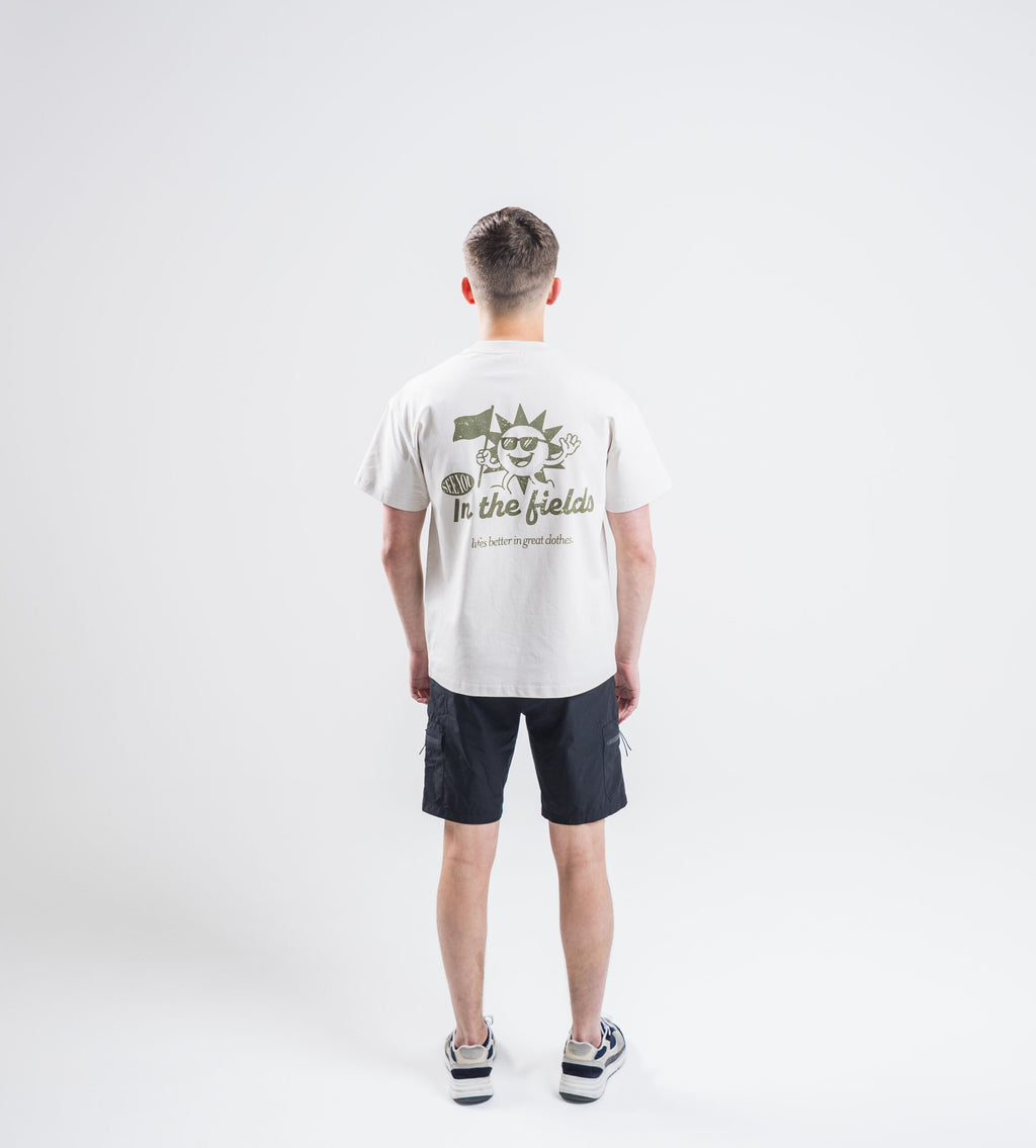 In The Fields T Shirt - Apricot